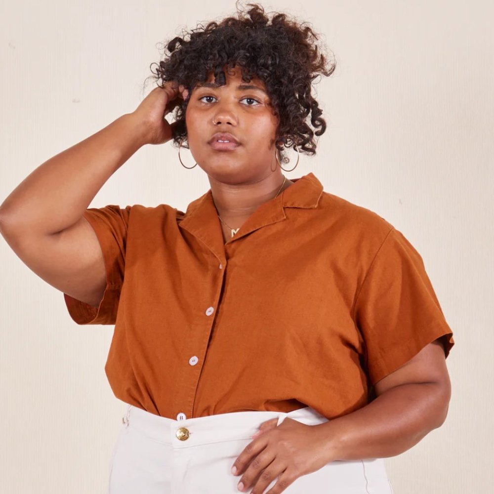 Big Bud Press Pantry Button-Up Burnt Terracotta